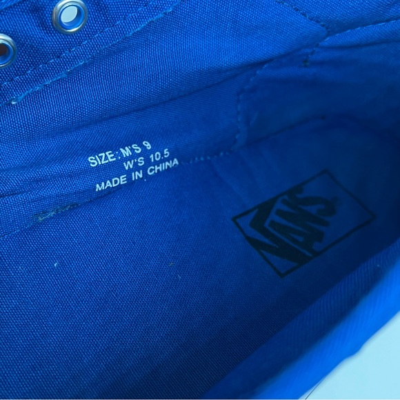 Vans Production Sample High Top Sneakers, Skater, Royal Blue, 1 of 1, Size 9 - Picture 7 of 12